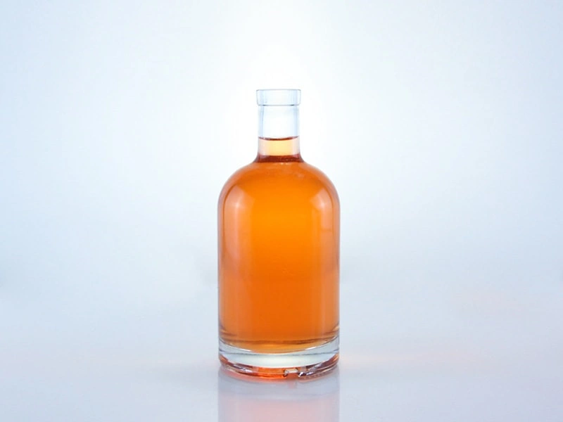 Bouteille en verre de type fleurs de printemps