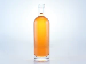Cylindrical Streamlined Glass Bottle
