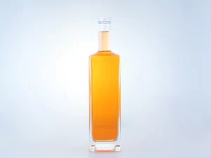 Cuboid custom glass bottle