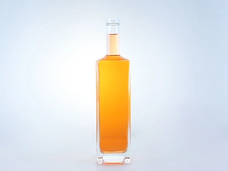 Cuboid custom glass bottle