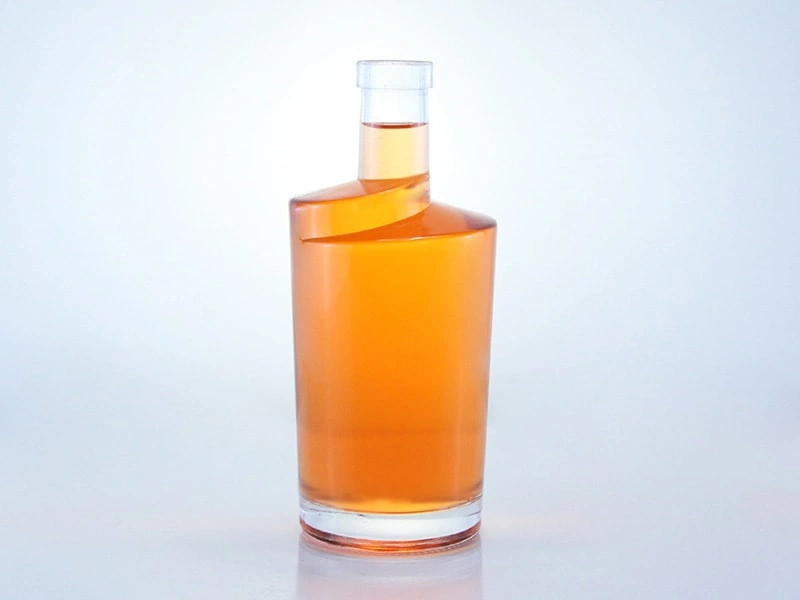 Art shaped custom liquor glass bottle