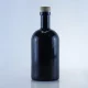 136-750ml bouteille cylindrique en verre noir pour pulvérisation