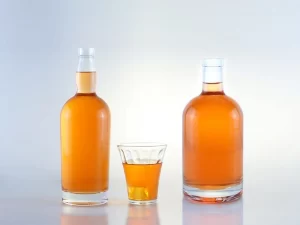glass liquor bottles