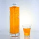 750ml nouveau design bouteille à trois côtés avec le logo sculpté