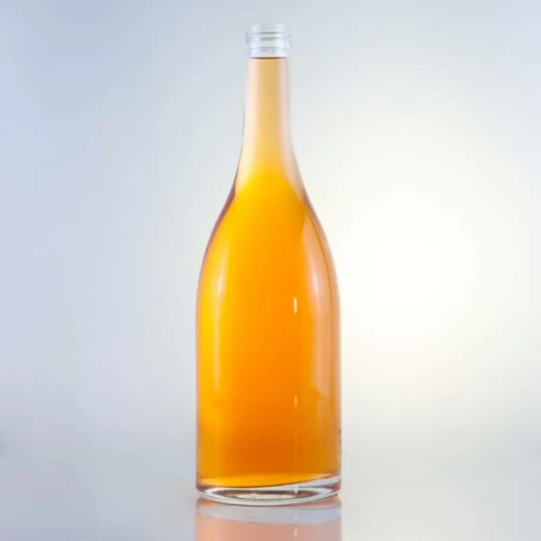 088-wholesale 750ml tranparent glass bottle with screw cap