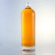 089-700ml 1000ml botella de vodka super flint forma redonda con corcho