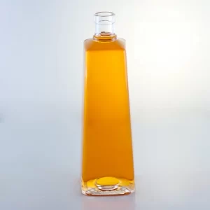 092-unique design super flint short neck brandy bottle with cork