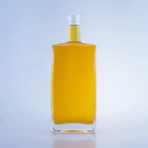 096-new design thickness bottom flat whisky glass bottle
