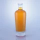 102-botella de brandy redonda con fondo grueso y diseño personalizado