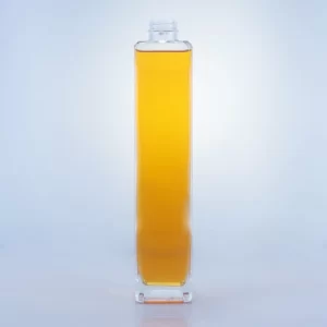 109-700ml thin and tall square brandy bottle with screw cap