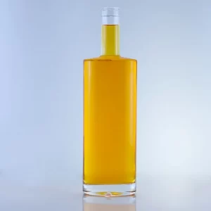 141-700ml tall and flat brandy bottle with long neck