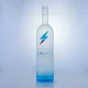 145-750ml bouteille de vodka pour peinture, fond bleu, glaçage et décalcomanie