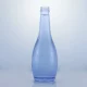 146-330ml al por mayor de agua azul botella de vidrio