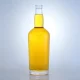 159-Botella de whisky de cristal de 700 ml con logotipo en relieve personalizado