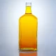 165-Bouteille en verre plat à silex blanc élevé avec bouchon ROPP