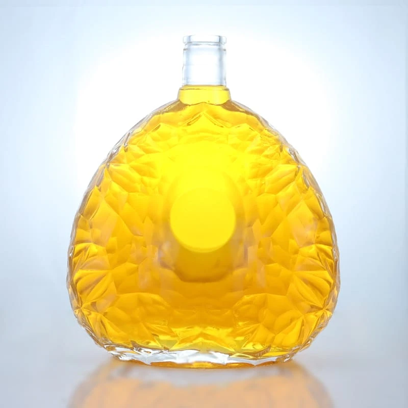 176-Customized unique brandy glass bottle