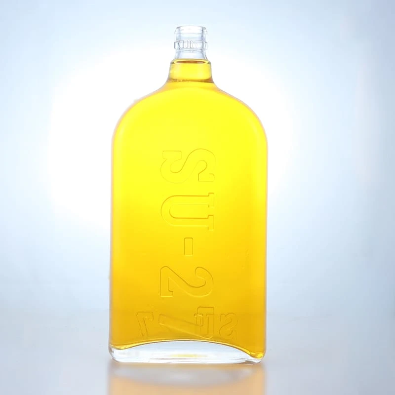 180-Embossed glass bottle with guala cap