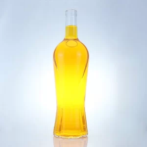 184-Customized Embossed logo vodka bottle with unique bottom
