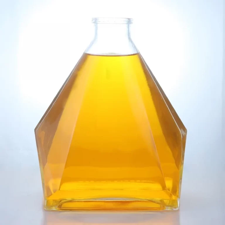 188-70cl unique shaped brandy glass bottles