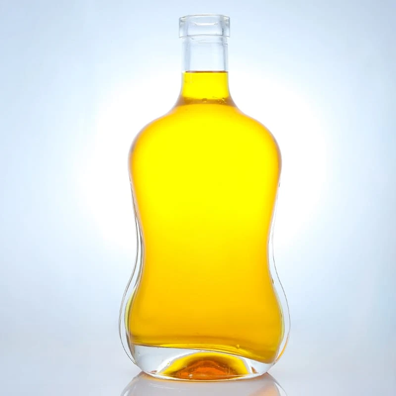 213-Unique gourd-shaped 750ml glass bottle for spirits