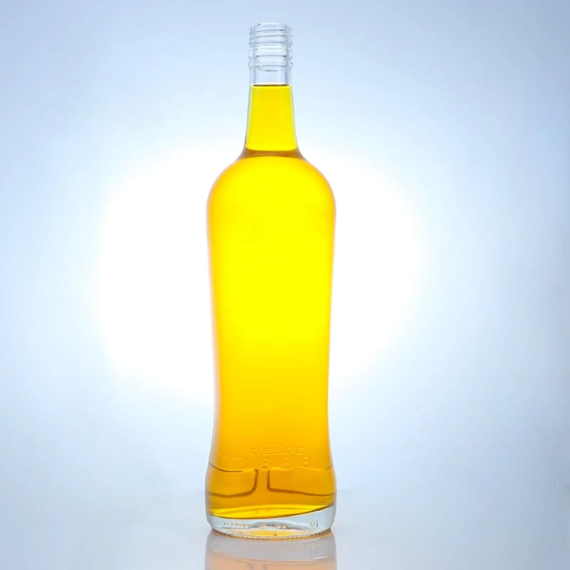 215-In stock 750ml tall and round glass bottle with screw cap