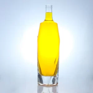 217-Special shaped 500nl glass bottle with bottom logo