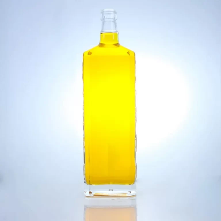 231-High grade 1000ml square glass bottles for spirits