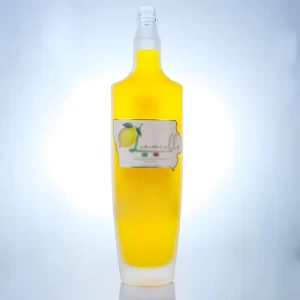 oval shape guala cap fruit vodka bottle 750ml 1L with frosting and decorations