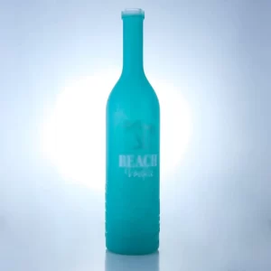 green color and screen printing vodka bottle 750ml