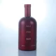 botella de 500 ml de color rojo oscuro con logotipo serigrafiado