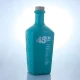 logotipo personalizado botella cuadrada pintada de verde 750ml