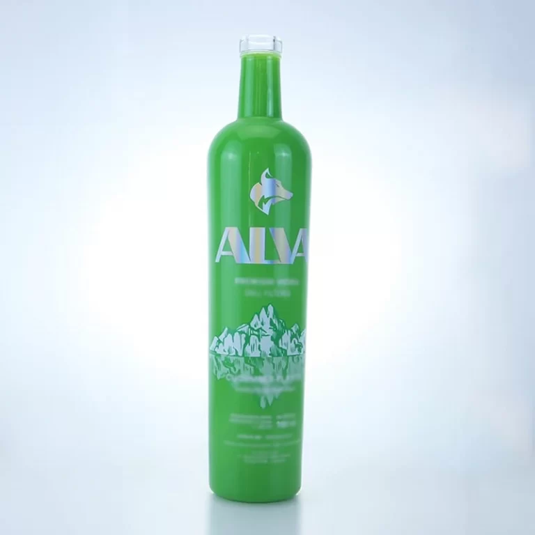grass green spray tall bottle with custom screen printing 700ml