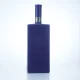278-500ml Botella de coñac azul pintada de 750ml con tapón de bar