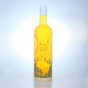 279-700ml decal custom lable round bottle with screw cap