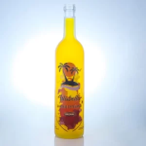 283-international standard high quality screen printing brandy bottle