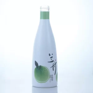304-750ml painting white screen printing different color liquor bottle