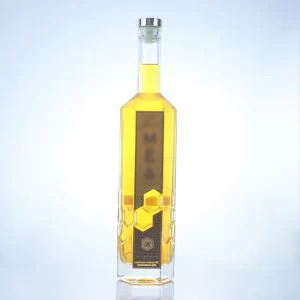 305-750ml high quality heavy sticker whisky glass bottle