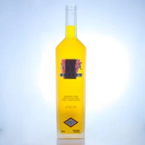 square bottom round shoulder tall custom bottle used for vodka and tequila