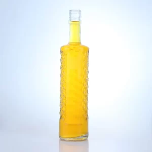 336-200ml 500ml whiskey vodka glass bottle with textures
