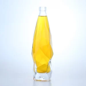 370-hot sale 200ml 375ml transparent thickness bottom beverages glass bottle