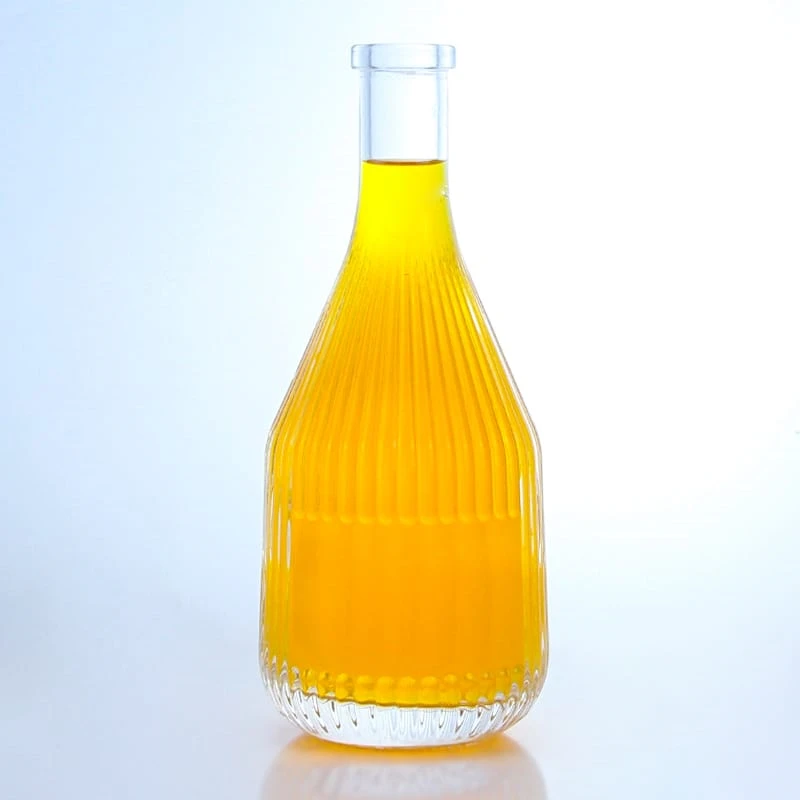 hot sale vertical line 200ml glass bottle in stock