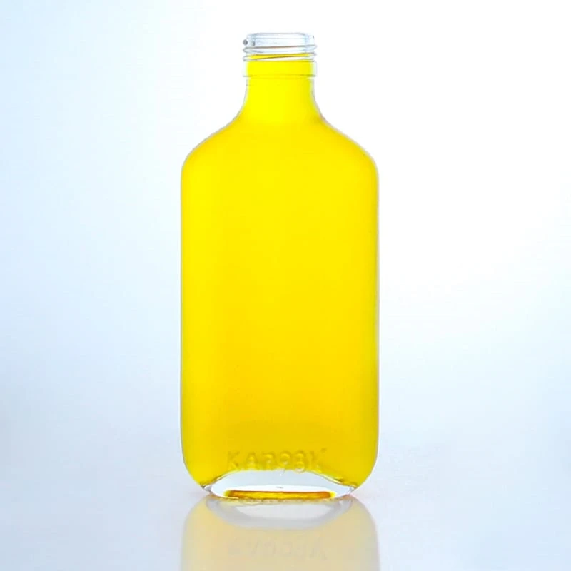 100ml bulk flat glass ropp cap bottle for liquor tasting