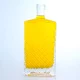 nouveau design ligne de gravure bouteille de liqueur à fond carré 375ml