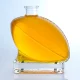 409-500ml botella de fondo grueso en forma de rugby con bartop