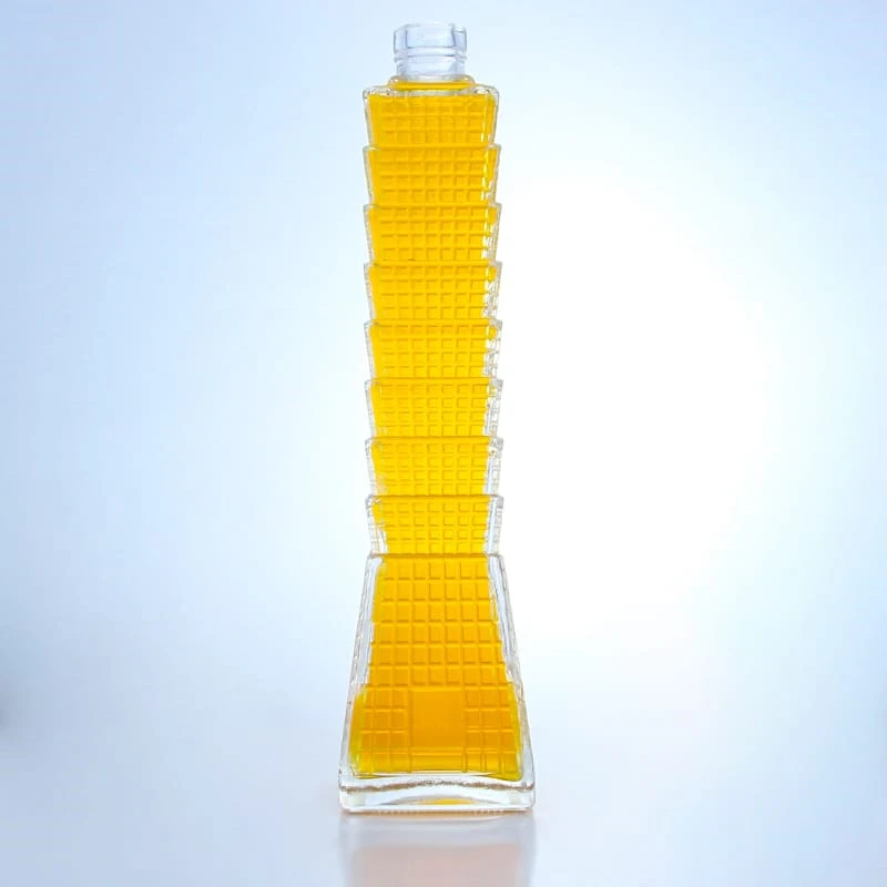 412-375ml 500ml taller tower shape bottle with bartop