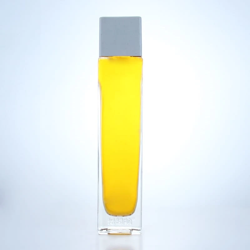 431-Hot sale 200ml rectangular shaped glass bottle with