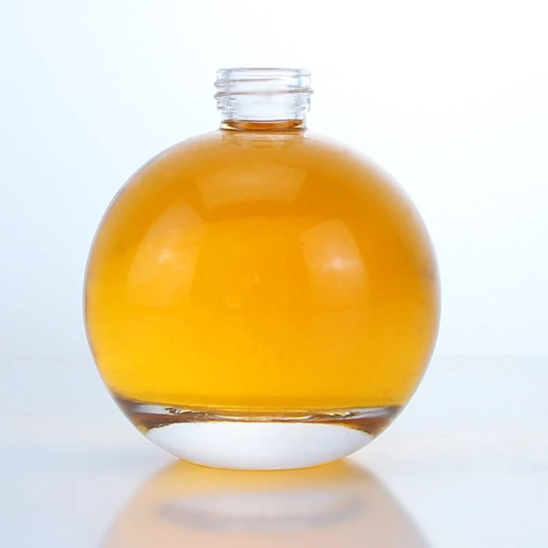 434-500ml 750ml bouteille sphérique en verre pour whisky gin