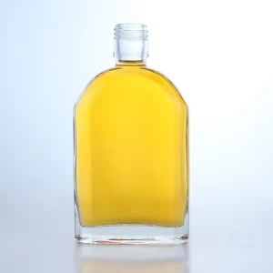 435-200ml flint flask whiskey gin glass bottles with ropp cap
