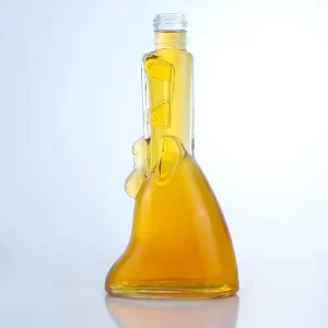 464-hot sale 500ml AK-47 clear glass bottle with screw cap