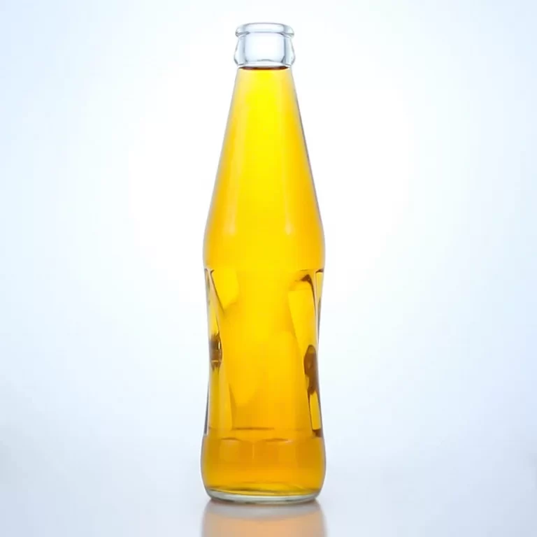 467-unique shape easy to handle water glass bottle